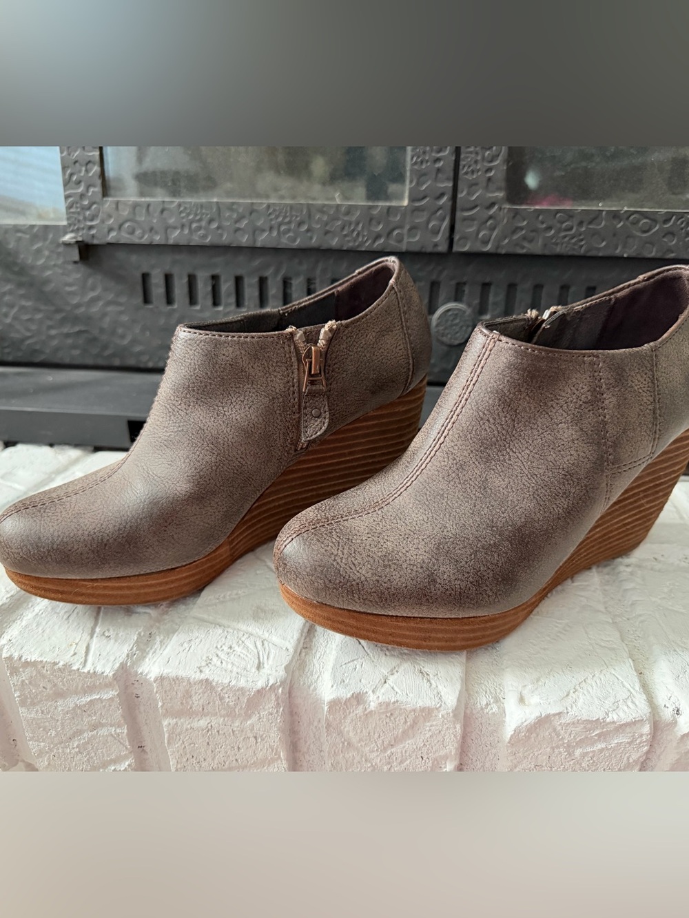 Dr scholls wedged shoes